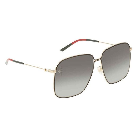 Gucci Accessories - NEW Gucci Grey and Gold Oversized Women's Sunglasses